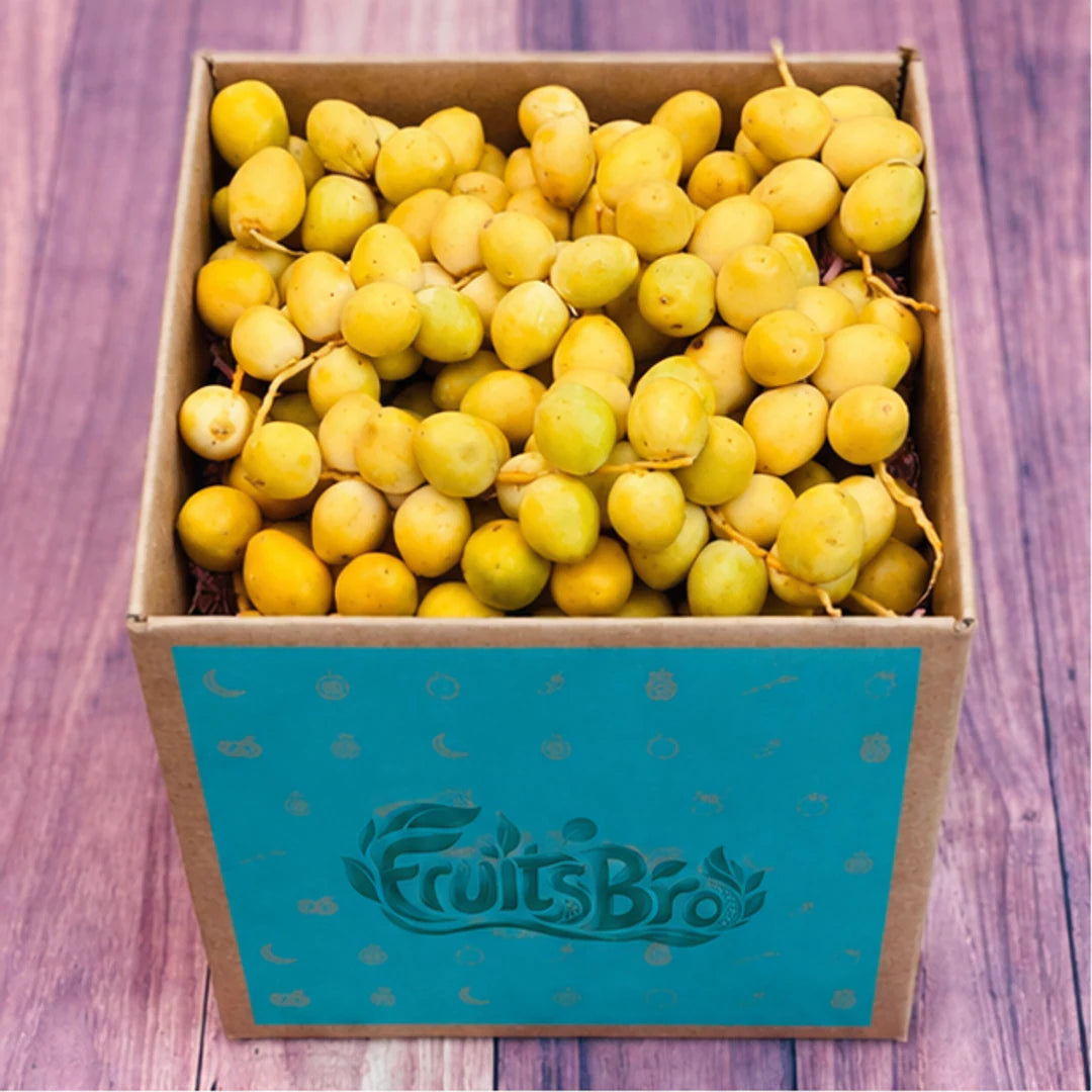 Yellow Barhi Dates Box